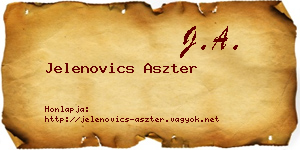 Jelenovics Aszter névjegykártya